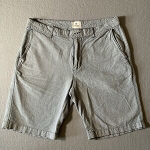 Sperry Shorts Mens 32 Gray  Woven Chino Preppy Beach Casual